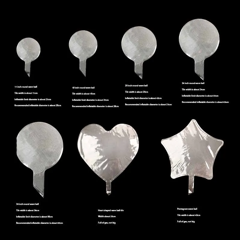 Многоразовый световой светодиодный шар прозрачный Круглый пузырь день рождения