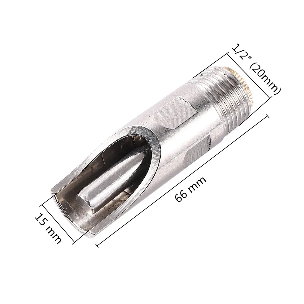 Утолщение Нержавеющая сталь свинья Ниппель для фонтанчика питьевой воды кран