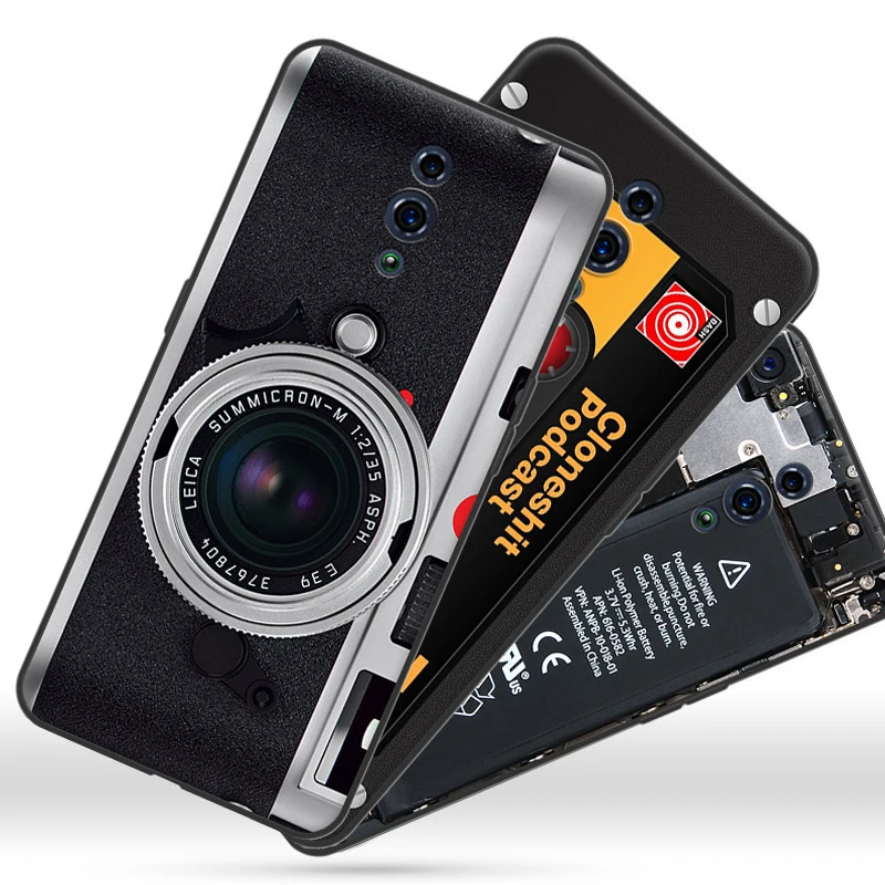 Чехол Auroras для OPPO Reno 10X мягкий чехол с полной защитой ретро рисунком камеры