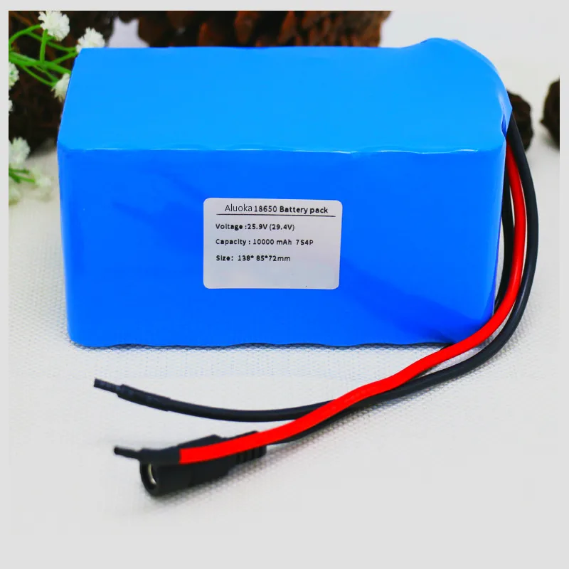 Aluoka 7S4P 24V10Ah 25 2 V 29.4VLi ионный Батарея серые кисточки с 25ABMS для электрический скутер