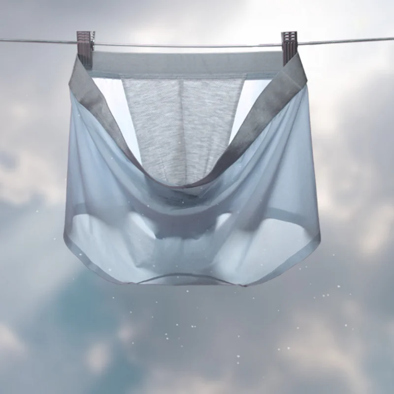 Новые дизайнерские мужские трусы с промежностью ультратонкие невидимые боксеры