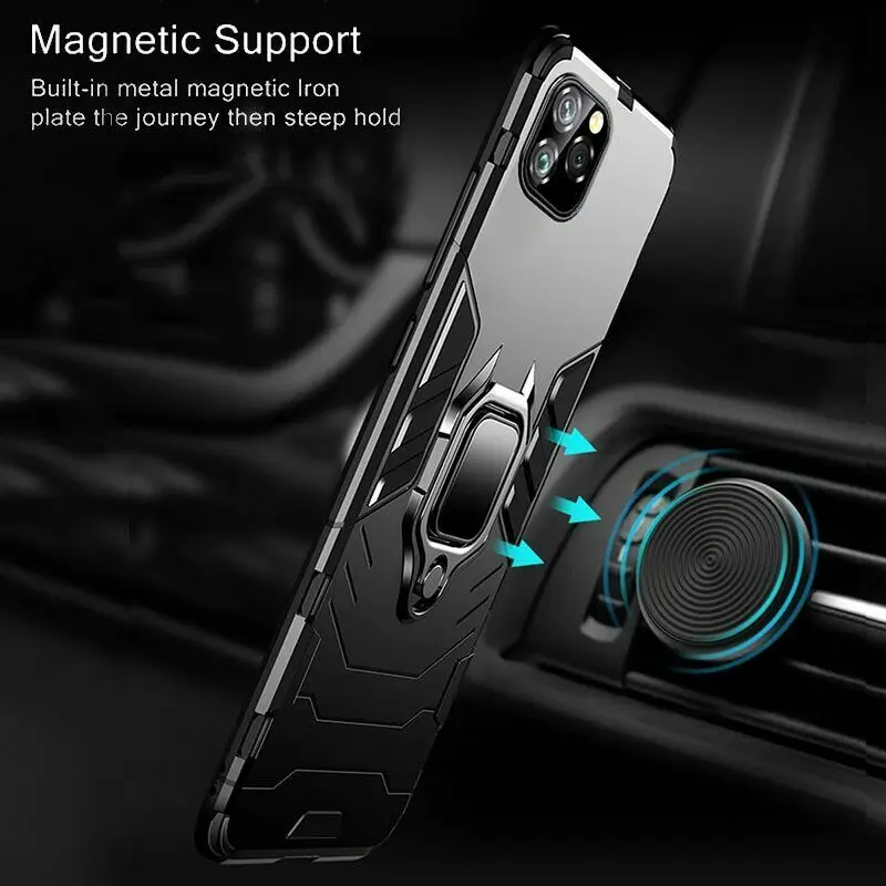 Для iPhone 11 Pro Max XS XR X 12 Mini чехол противоударный бронированный чехол-подставка для 6 6S