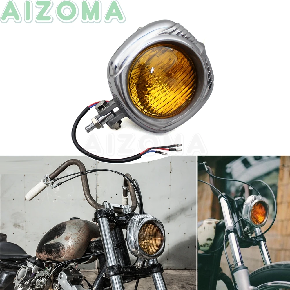 

Фара передняя мотоциклетная в стиле ретро, 4,5 дюйма, для Sportster 883 Dyna Softail Chopper Bobber