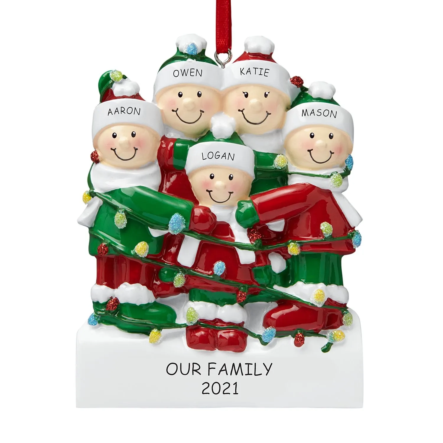 

Индивидуальное украшение для семейной рождественской елки 2021 милые украшения для семейного праздника зимнее Новогоднее прочное семейное ...
