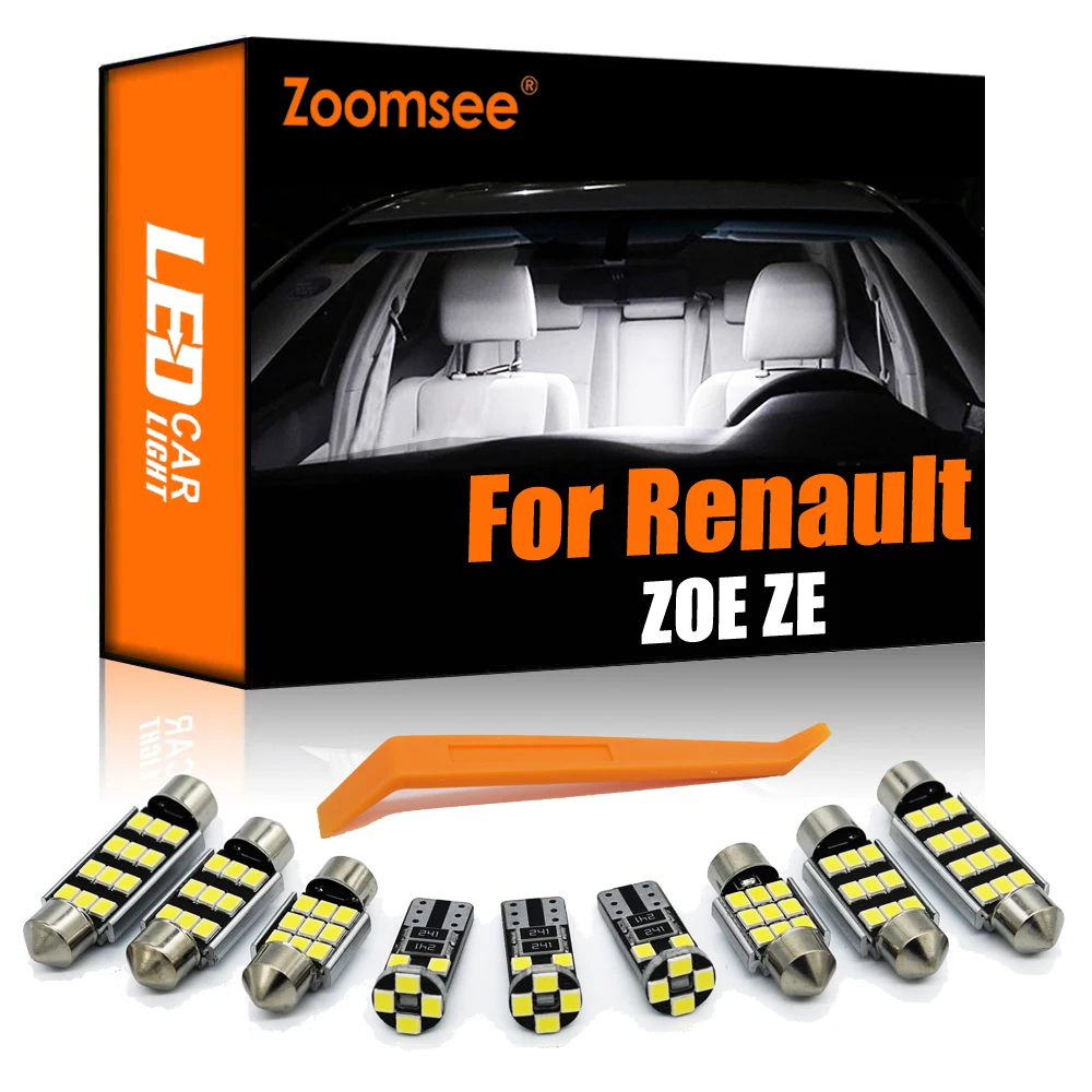 

Zoomsee Interior LED For Renault ZOE ZE 2013 2014 2015 2016 2017 2018 Canbus Car Bulb Indoor Dome Map Trunk Light Kit No Error