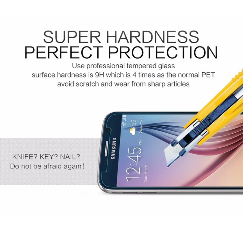 9H 2.5D Закаленное стекло для samsung Note 2 3 4 5 пленка Взрывозащищенная Защита экрана для samsung Galaxy S2 S3 S4 S5 S6 S7 пленка
