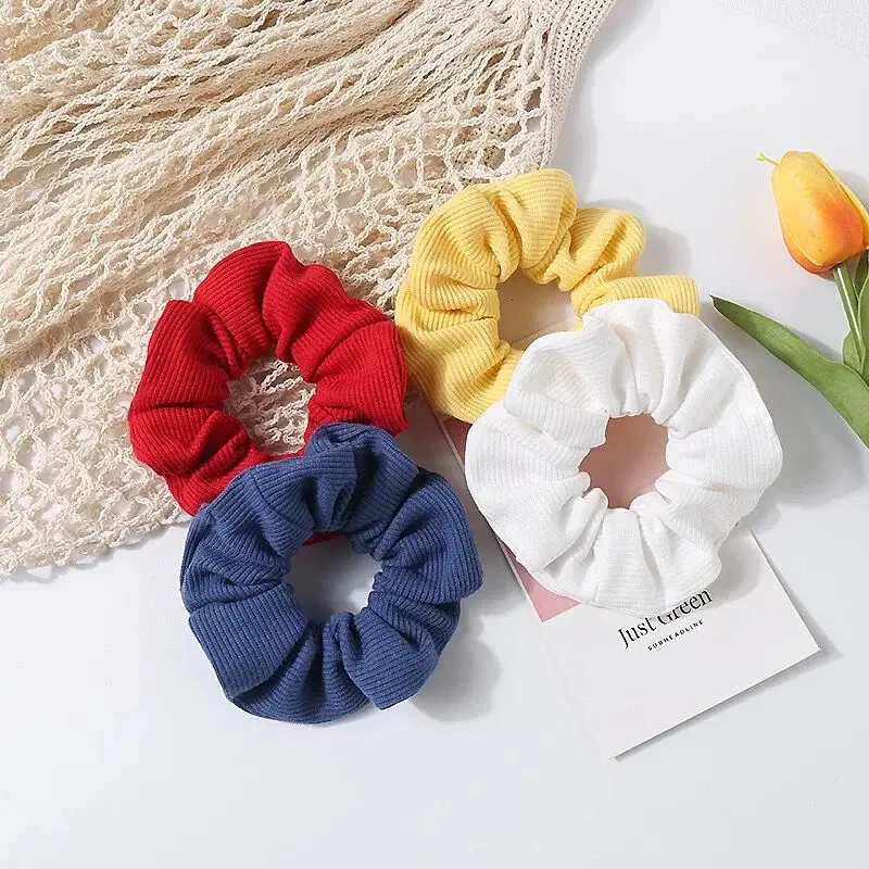 12 цветов Однотонные резинки для волос взрослых аксессуары девочек женский