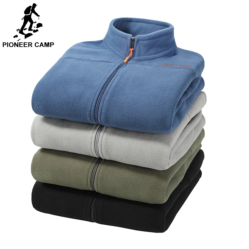 Pioneer Camp/теплые флисовые мужские толстовки на молнии весну и зиму Качественная