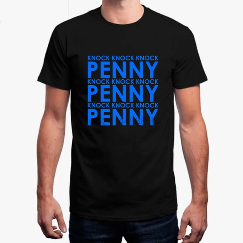 Funny T Shirt Short Estampados De Camisetas Knock Penny! T-Shirt En Coton Original For Men 2018 |
