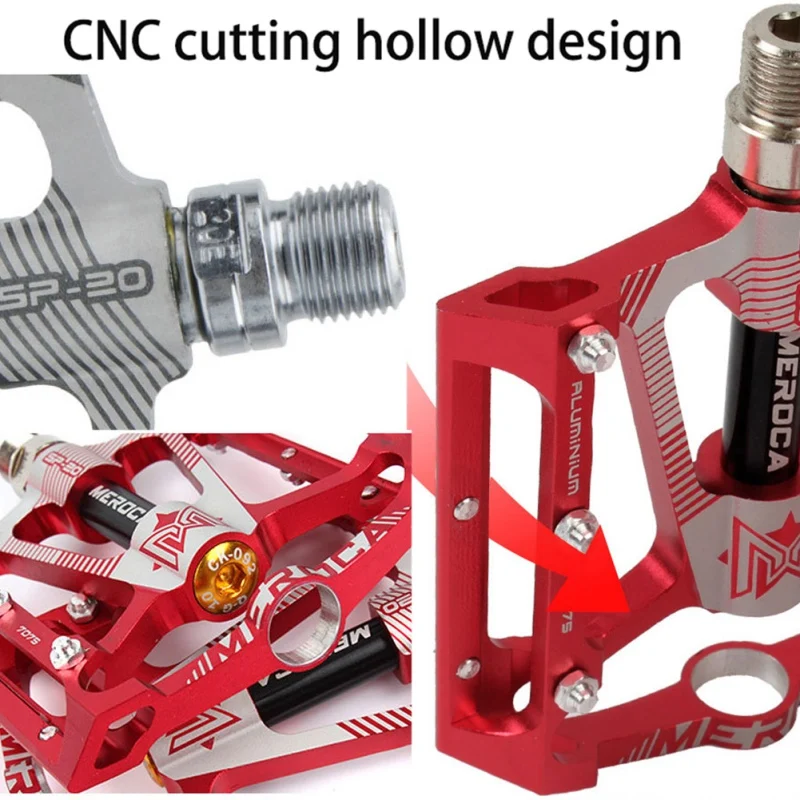 

Sport 1Pair Flat Bike Aluminum/Alloy Pedal 3 Sealed Bearings Pedal Bike Wide Platform Pedal Parts