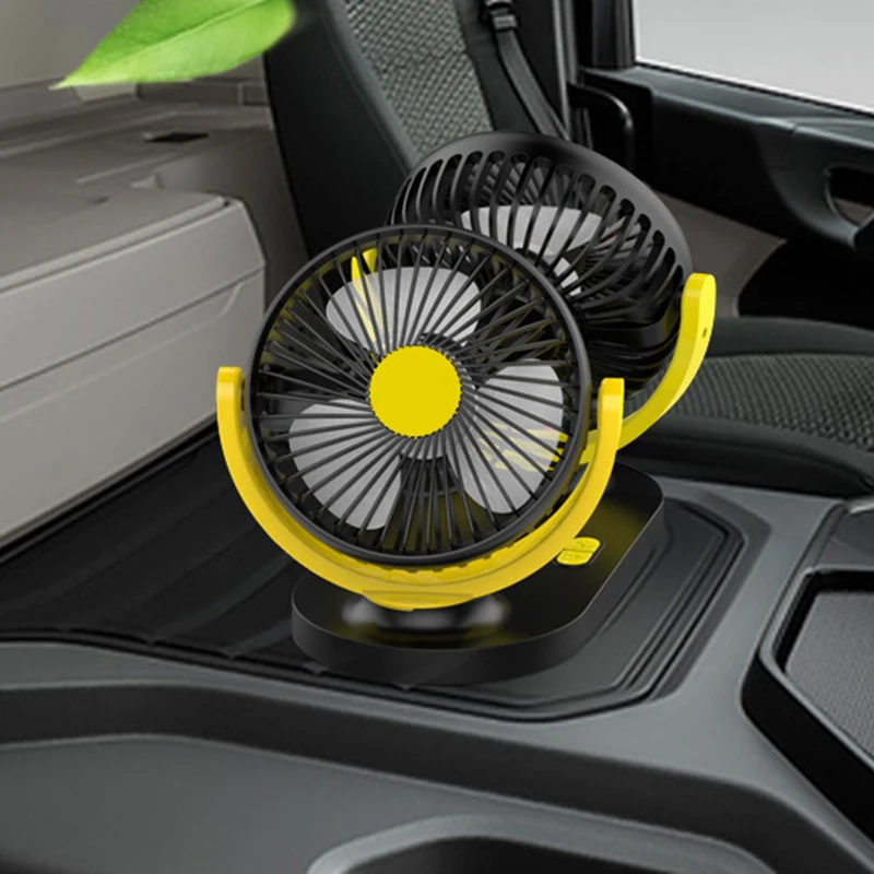 Универсальный автомобильный маленький Электрический вентилятор с Usb и двойной