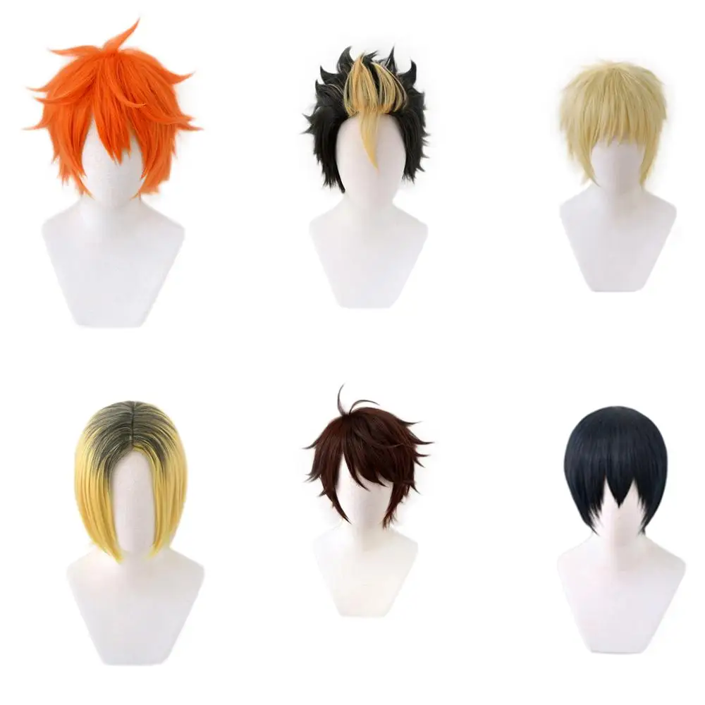 Аниме Haikyuu! Волейбол kageyama tobio Kozume Kenma Nishinoya Yuu Oikawa Tooru Hinata Shoyo tsukishkei короткий Косплей парик