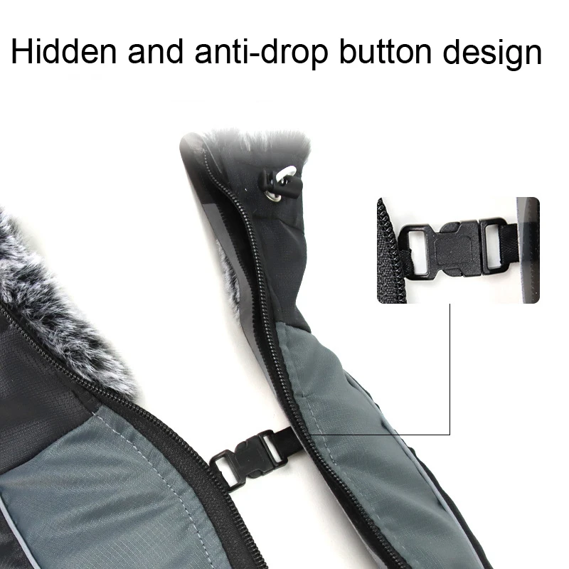 Теплая одежда для больших собак ветрозащитное зимнее пальто светоотражающая