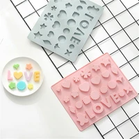 26 grid love silicone chocolate molds fondant cakes decorating tools diy candy mold high quailty kitchen accessories for baking