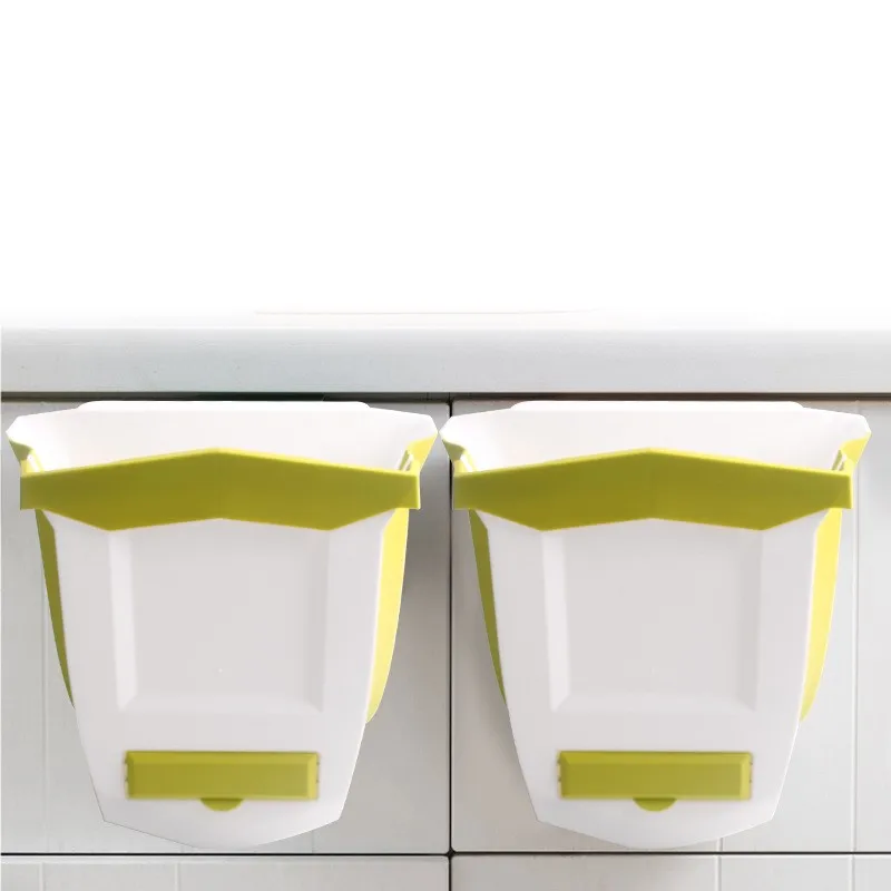 

Kitchen Folding Trash Can Car Recycle Bin Trash Bin Kitchen Upgraded Dustbin Garbage Bag Storage Garbage Can Waste Bin Kitchen