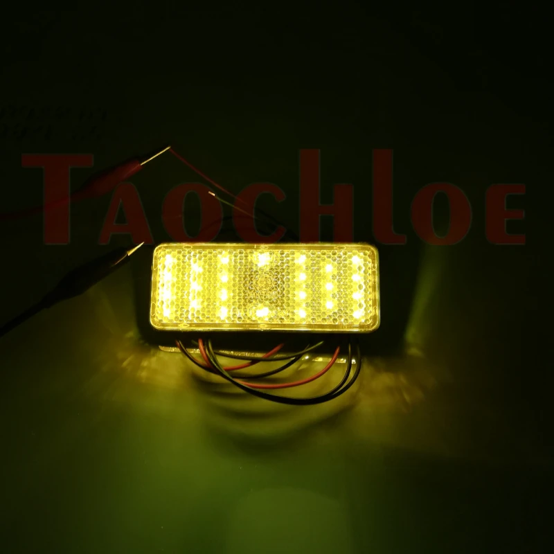 2 шт. 12 В Светодиодный Боковой Отражатель сигнальные огни поворота для мотоцикла