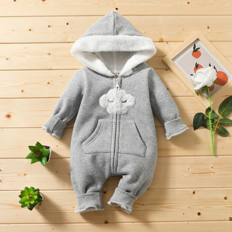 Осенние детские хлопковые боди для малышей Комбинезоны мальчиков и девочек с