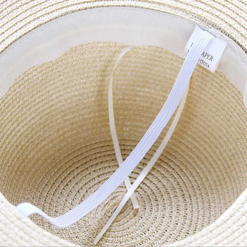 

Simple foldable Wide Brim Floppy girls Stroh Sunnyhead Beach Women Summer Hat Uv Protectors Travel Cap Dame Cap Female