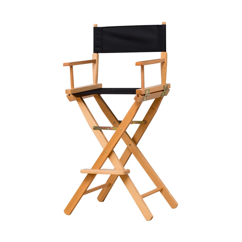 Vente Chaise De Réalisateur En Toile à Hauteur Standard, Siège Et Dossier, Mobilier D'extérieur, Portable, En Bois, Pliable, Pour Le Camping Et La Plage