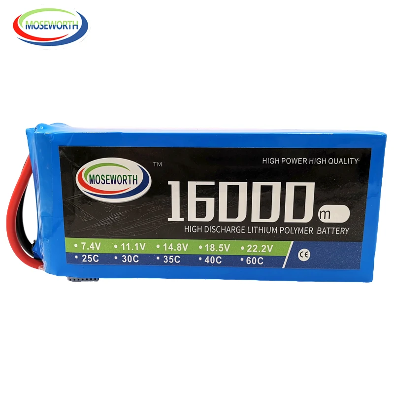 Аккумулятор LiPo 6S 22 2 в 16000 мАч 25C для радиоуправляемого вертолета дрона