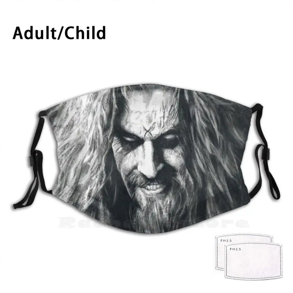 Зловещая маска Pm2.5 с фильтром моющаяся для взрослых и детей сделай сам Робом