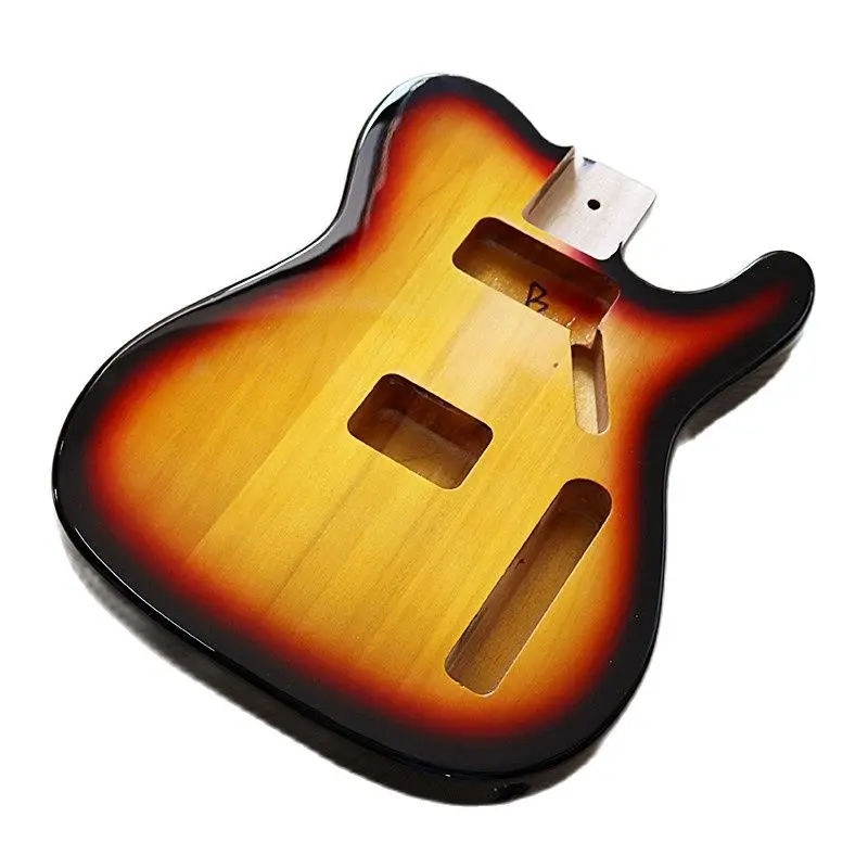pappel holz elektrische tl gitarre körper sunburst farbe gitarre tele körper teile gitarre körper gitarre barrel elektrische gitarre fr