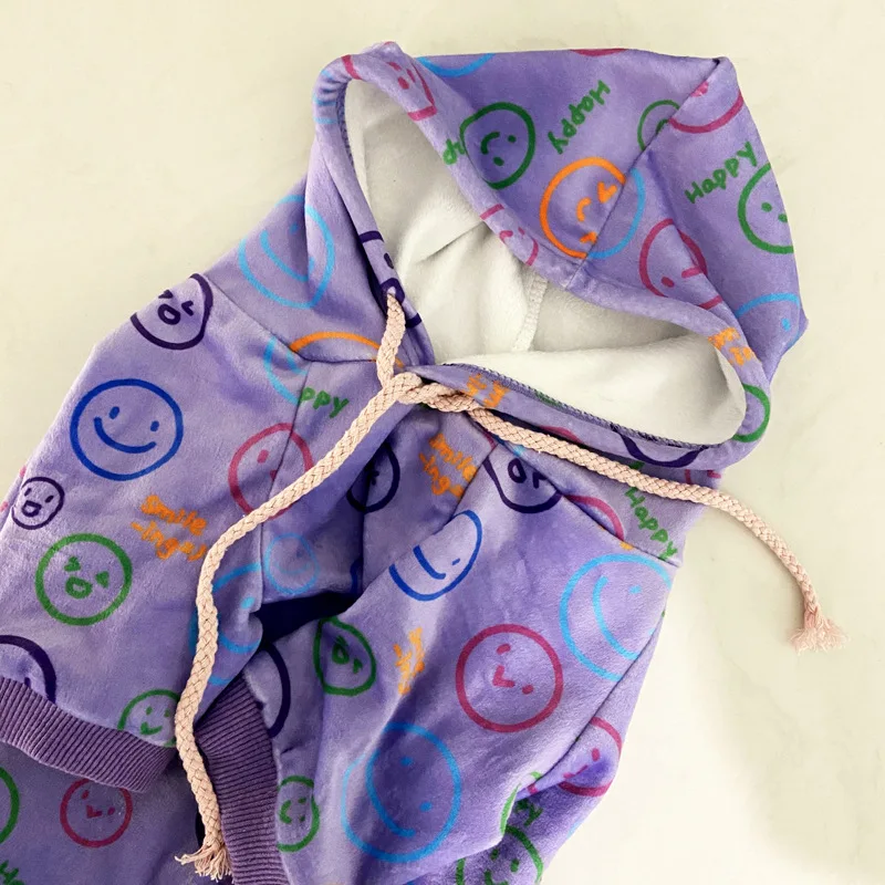 

Pet clothes for dogs autumn and winter new plus velvet sweater French bulldog Schnauzer clothing fashion brand small dog clothes