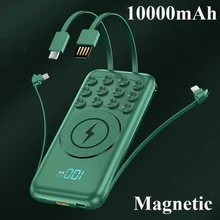 10000mAh Magnetic Qi Wireless Charger Power Bank for Xiaomi iPhone Samsung Poverbank Portable External Battery Charger Powerbank