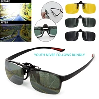 polarized sun glasses car goggles anti uva driving night vision lens clip on sunglasses unisex day riding men women anti glare