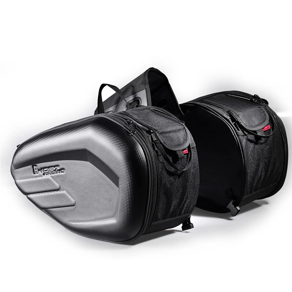 

GHOST RACING 58L Waterproof Motorcycle Saddle Bag Universal Moto Riding Knight Helmet Bag Tail Luggage Suitcase Tank Backpack