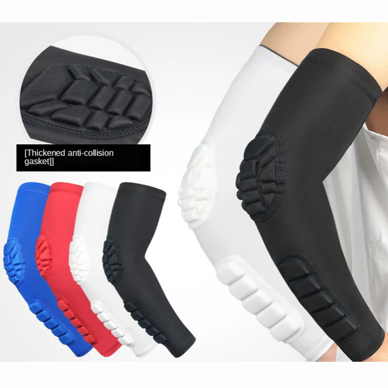

1/2 PCS Elbow Support Elastic Gym Sport Elbow Protective Pad Absorb Sweat Sport Basketball Arm Sleeve Elbow Brace for men