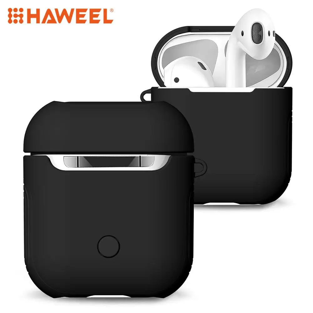 ТПУ силиконовый чехол для беспроводных наушников Bluetooth AirPods 1 защитный Аксессуары