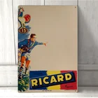 Металлический постер Ricard в стиле ретро, жестяные знаки для паба, кафе, бара, гаража, ретро-знаки, табличка, железная Подвеска для дома, 30x40 см