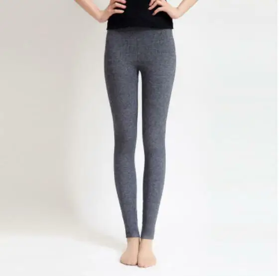 5 Colour U-Healthy Winter 87% cashmere wool women's leggings,snug pants