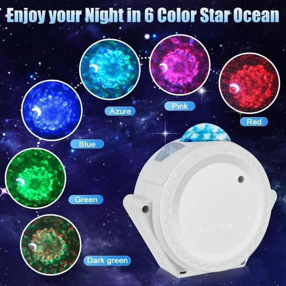 

USB LED Galaxy Light Projector Smart Star Galaxy Lamp 360 Degree Rotation Night Lighting Star Projector For Kids Gift