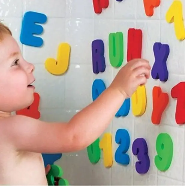 36pcs Foam Soft Number Alphabet Letters Bath Puzzle Toy Water Colorful Learning and Numbers Educational | Игрушки и хобби