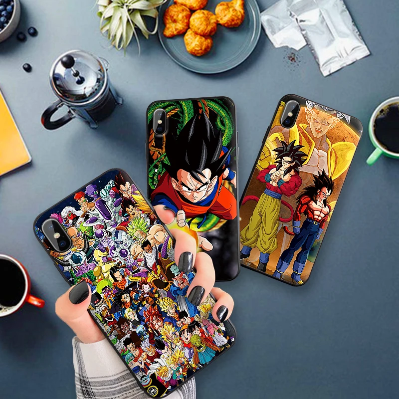 Мяч Дракон аниме Гоку Мягкий силиконовый чехол для iPhone X XS Max XR 7 8 6 6s Plus TPU задняя