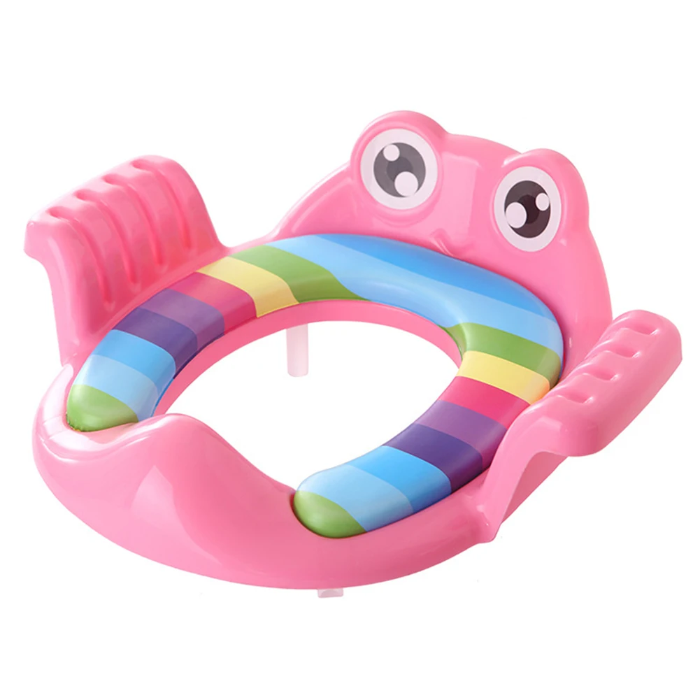 

Smooth Potty Seat Cushion Baby Kids Anti-slip Bright Color Safe Animal Shape Cartoon Toilet Training Plastic Outdoor Travel