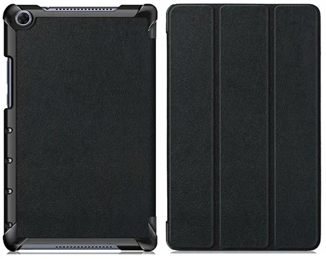 Чехол для huawei mediapad M5 Lite 8,0 JDN2-W09 JDN2-AL00 стоячая таблетница чехол для huawei mediapad m5 lite 8 дюймов Чехол+ пленка+ ручка - Цвет: PC-Black