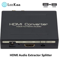 lcckaa hdmi compatible audio extractor 5 1ch 2 0ch stereo extractor converter optical toslink spdif lr audio splitter adapter
