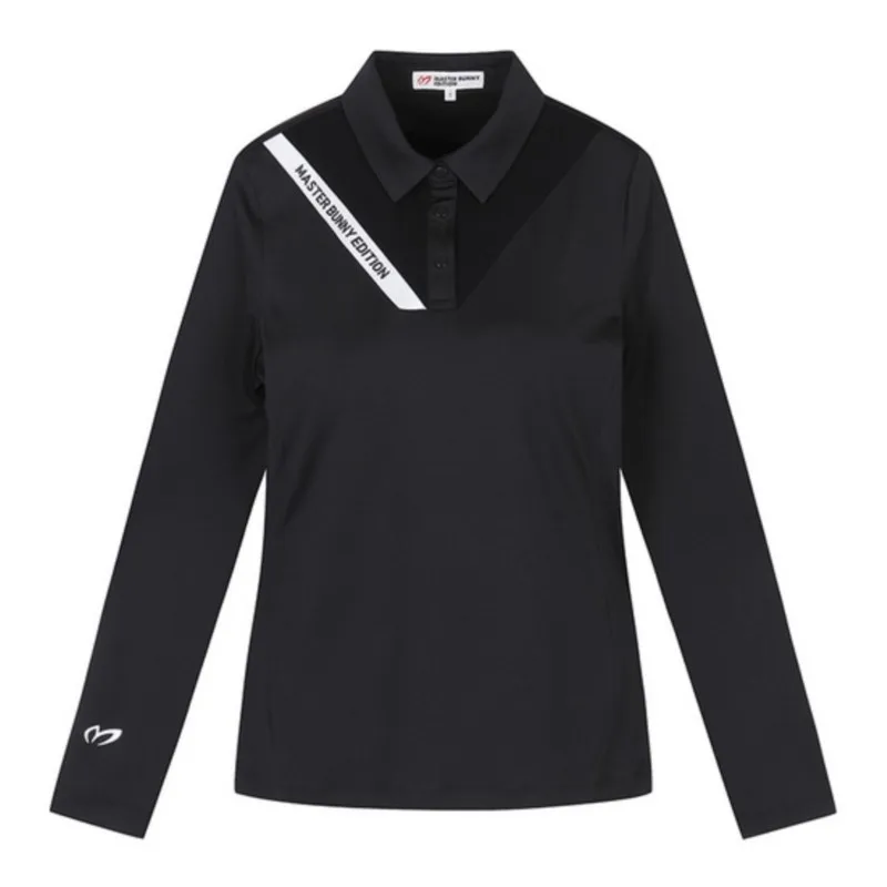 Golf Women's Fall/Winter Sports Long Sleeve Polo Shirt Korean Slim T-shirt Golf Women's Clothing