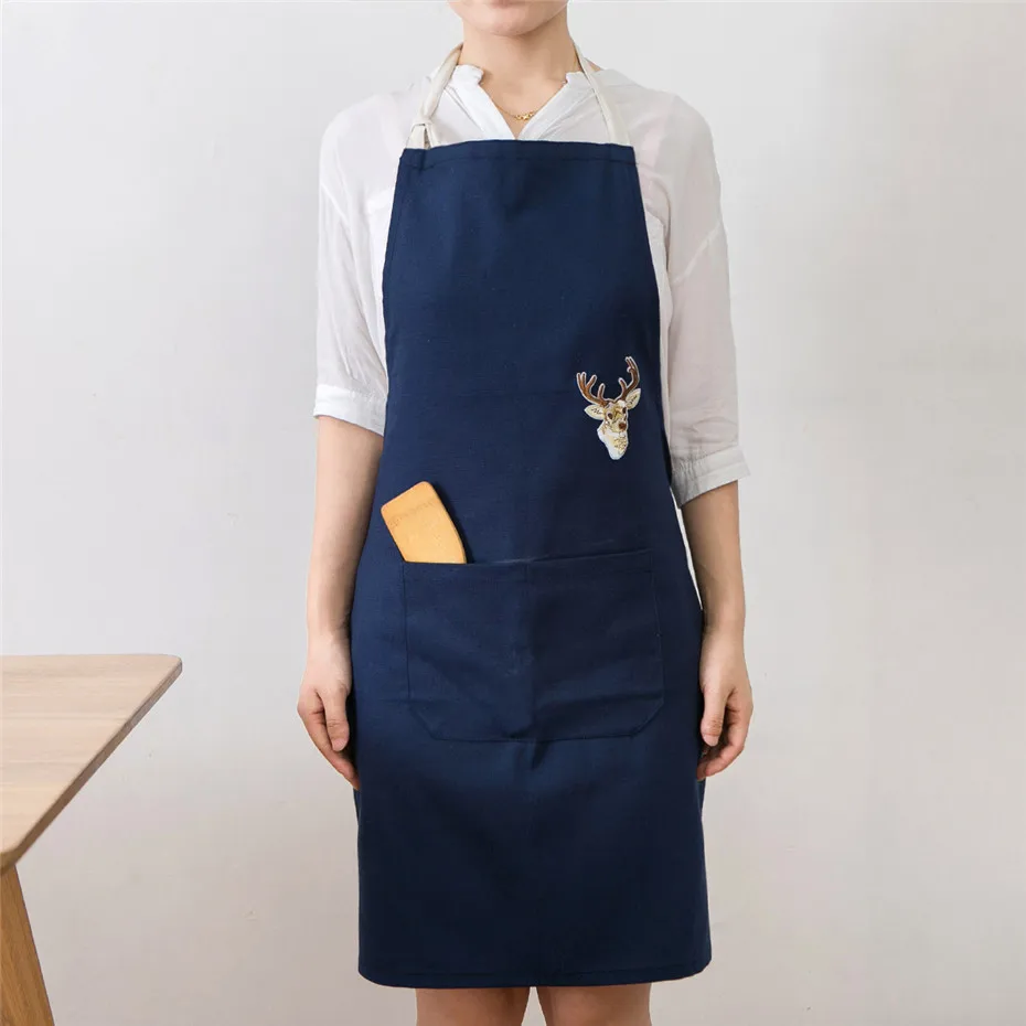 Для мужчин и женщин простой кулинарный кухонный Ресторан нагрудник фартук