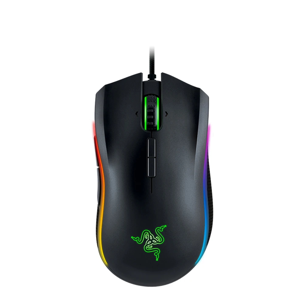 Проводная игровая мышь razer Mamba Elite эргономичная лазерная многоцветная сенсорная мышь 16000 dpi eSports 16000 dpi для ПК геймера ноутбука