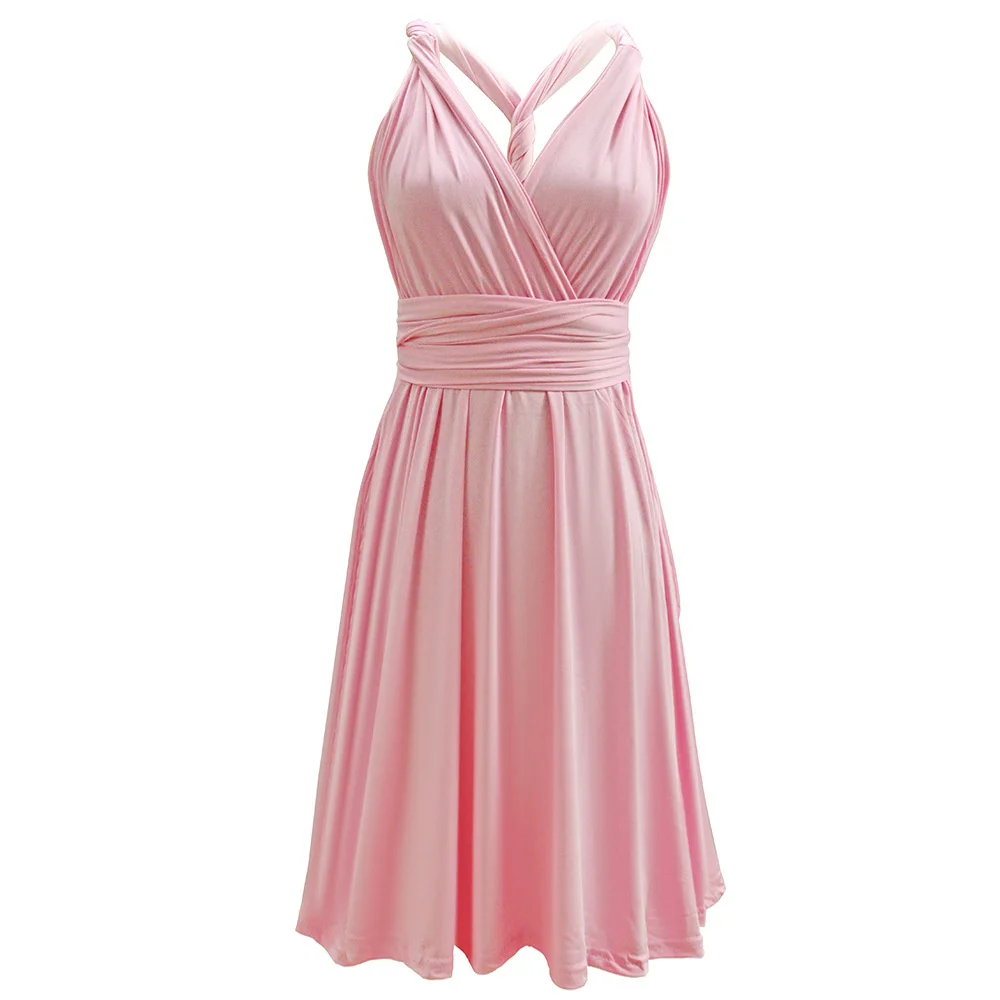 

Women's Wear More Sexy Open Back Tie Skirt Summer 2020 New Women's Dress Backless Summer Outfits