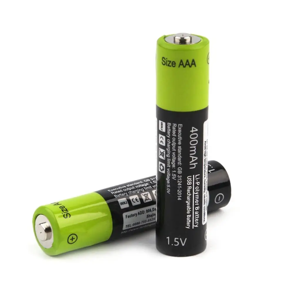 2pcs ZNTER 1,5 V AAA перезаряжаемая батарея 600mah литий-полимерная литий-ионная аккумуляторная батарея USB батарея с USB зарядной линией - Цвет: 2pcs