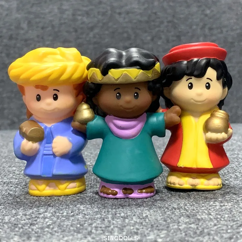 Набор из 3 предметов милая маленькая кукла Fisher набор для детей Обучающие игрушки