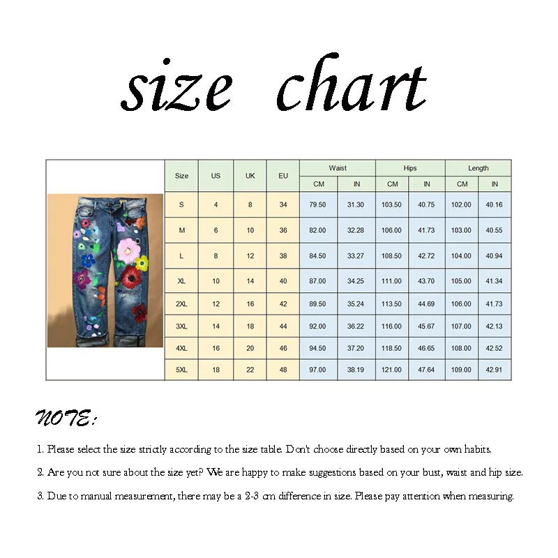 

Cute Flower PrintedJeans Women Loose Jeans New Style Direct Jean Hot Fashion Ladies Printed Thin Denim Spring And Summer Breathe