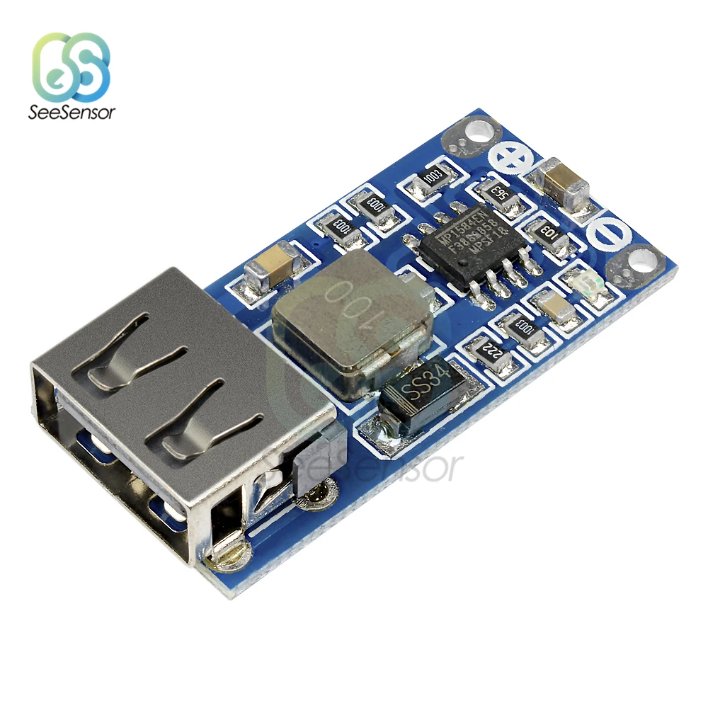 Понижающий USB модуль от 9 В 12 24 до 5 3 А регулятор напряжения преобразователь