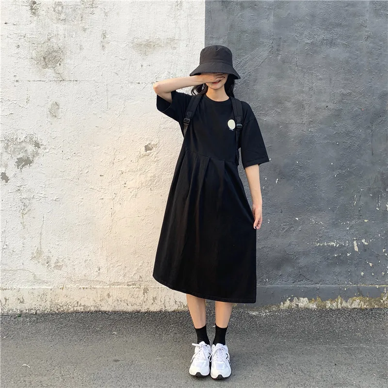 

Maternity Dress Short Seleeve Summer Clothes for Women Long Skirts Elegant Solid Color Casual Dresses Clothes for Pregnant Women