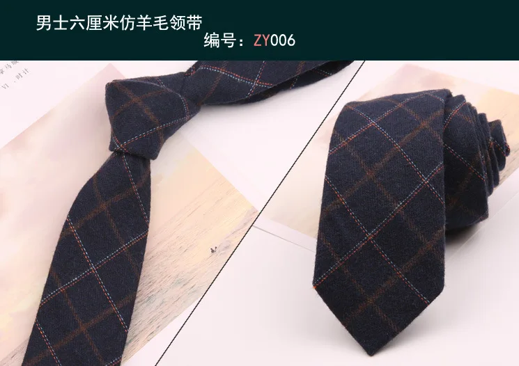 

Business Artificial Wool Ties for Men Suits Slim Plaid Striped Neckties Mens Formal Dress Neck Tie for Wedding Cravats